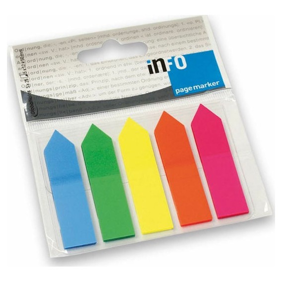 FLECHES REPOSITIONNABLES DE 5 COULEURS