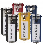 PORTE-CLES KEY CLIP DURABLE - SACHET DE 6 ASSORTIS