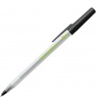 Stylo bille noir Round Stic BIC ECOlutions pointe moyenne 