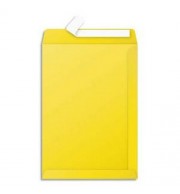 POCHETTE 229X324mm JAUNE SOLEIL AUTO ADHESIVE 120G - PAQUET DE 50