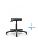 Siède d'atelier POUM Fixe verin bas patins