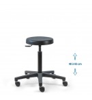 Siède d'atelier POUM Fixe verin moyen roulettes blocage en charge