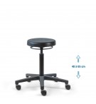 Siède d'atelier POUM PRC verin moyen roulettes blocage en charge