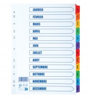 INTERCALAIRES MYLAR A4 MENSUELS
