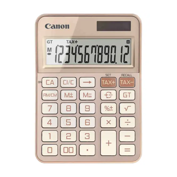 CALCULATRICE CANON KS-125KB OR/ROSE