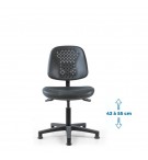 Siège d'atelier SWET Asynchrone verin bas patins