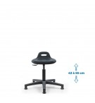 Siège d'atelier TOM Fixe vérin bas patins