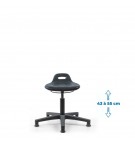 Siège d'atelier TOM PRC vérin bas patins