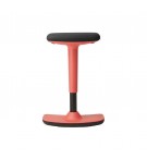 Tabouret assis-debout ergonomique assise noire mecanisme rouge