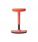 Tabouret assis-debout ergonomique assise rouge mecanisme rouge