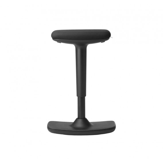 Tabouret assis-debout ergonomique assise noire mecanisme noir