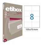 Etibox 119773 - Boite de 800 Étiquettes 105x 70 mm 