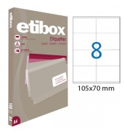 ETIQUETTES LASER BLANCHES 105X70mm - BOITE DE 800 - 1023