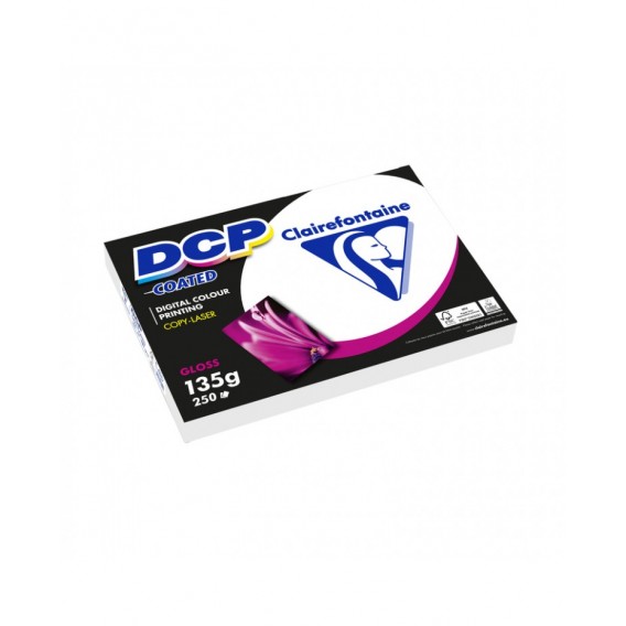Ramette 250 feuilles A3 blanc DCP Brillant 135g Clairefontaine 6842C