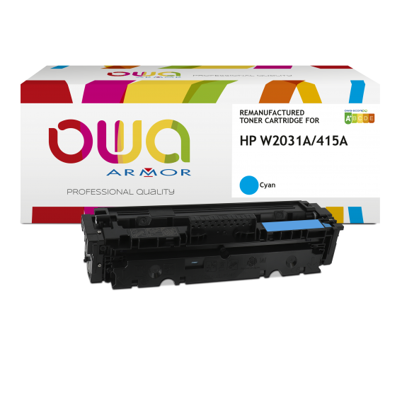 ARMOR CARTOUCHE LASER COMP HP W2031A CYAN / K18642