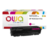 ARMOR CARTOUCHE LASER COMP HP W2033A  MAGENTA/ K18643