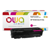 ARMOR CARTOUCHE LASER COMP HP W2033A  MAGENTA/ K18643