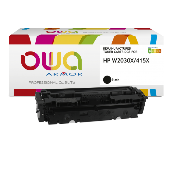 ARMOR CARTOUCHE LASER COMP HP W2030X NOIRE/ K18645