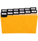 Lot de 24 guides alphabétiques 105x148 avec onglet métallique 13752E