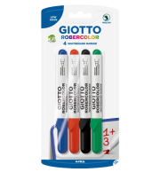 FEUTRES EFFACABLES GIOTTO MOYEN - POCHETTE DE 4