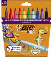 FEUTRES BIC VISAQUARELLE ASSORTIS - POCHETTE DE 10