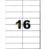 ETIQUETTES LASER BLANCHES 105X37mm - BOITE DE 1600 - 1015