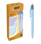 STYLO BILLE 4 COULEURS - CORPS PASTEL