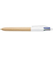 STYLO BILLE 4 COULEURS WOOD - CORPS EFFET BOIS