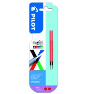 2 RECHARGES PILOT FRIXION 4 COULEURS ROUGES