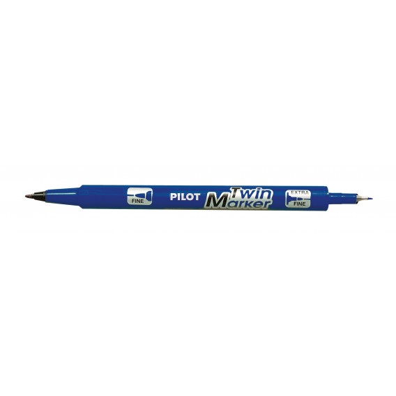 MARQUEUR TWIN MARKER BLEU DOUBLE POINTE