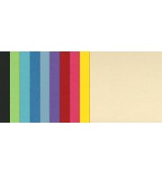 PAPIER CANSON IRIS VIVALDI 50 X 65 240grs LOT 24 FEUILLES COUL. ASS.
