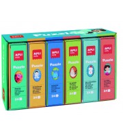 PRESENTOIR 6 PUZZLES DIFFERENTS - 24 PIECES CHACUN 