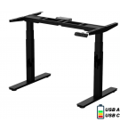 STRUCTURE REGLABLE BUREAU ELECTRIQUE DESK2