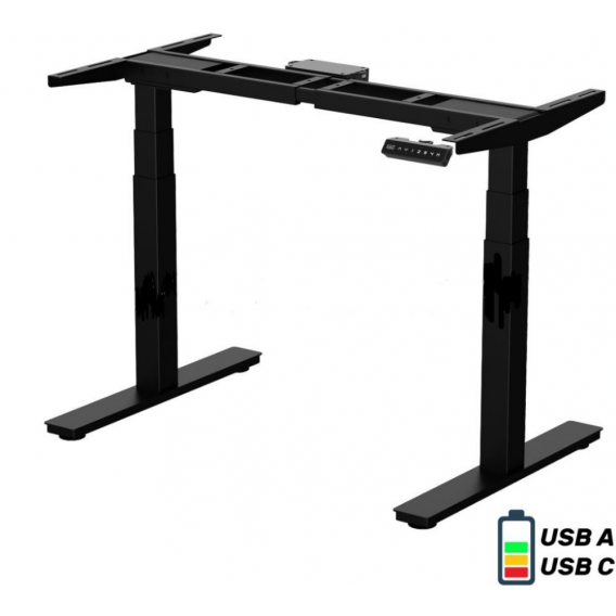 STRUCTURE REGLABLE BUREAU ELECTRIQUE DESK2