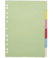 INTERCALAIRES CARTON A4 - JEU DE 6 - J3500