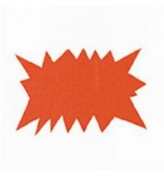 ETIQUETTES ECLATES FLUO EFFACABLES 120X160mm - PAQUET DE 10