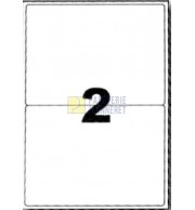 ETIQUETTES LASER BLANCHES 199.6X144.5mm - BOITE DE 200 - 2017