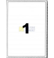 ETIQUETTES LASER BLANCHES 199.6X289.1mm - BOITE DE 100 - 2019
