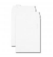 200 POCHETTES BLANCHES A SOUFFLET 229X324X30mm A FENETRE