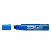 MARQUEUR PERMANENT PENTEL EXTRA-LARGE BLEU-POINTE BISEAU