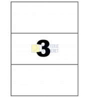 ETIQUETTES LASER BLANCHES 210X99mm - BOITE DE 300 - 3374