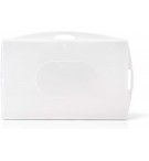LOT 10 PORTE BADGE RIGIDE 64x96mm POUR 2 CARTES 
