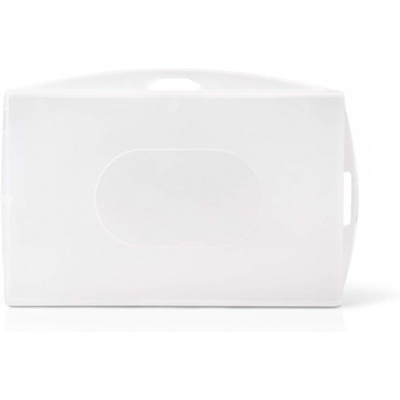 LOT 10 PORTE BADGE RIGIDE 64x96mm POUR 2 CARTES 