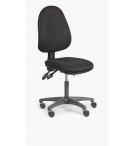 Siège de caisse en tissu vérin bas roulette freinage de charge