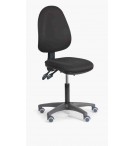 Siège de caisse en tissu vérin moyen roulette sol dur