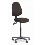 Siège de caisse en tissu vérin haut roulettes blocage en charge