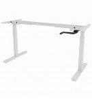 Structure de bureau réglable en hauteur par manivelle