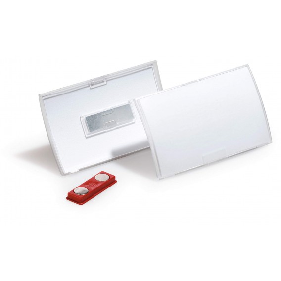 LOT 10 PORTE-BADGES CLICK FOLD 54X90mm AVEC AIMANT