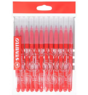 FEUTRE STABILO-POWER-ROUGE-POCHETTE DE 12