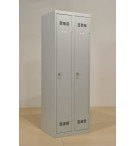 Vestiaire industrie propre 2 colonnes serrure moraillon VINCO VP2M